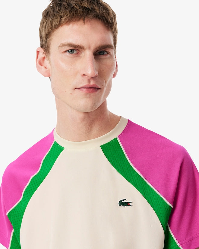 Lacoste Ultra Dry Colourblock Tennis-T-shirt
