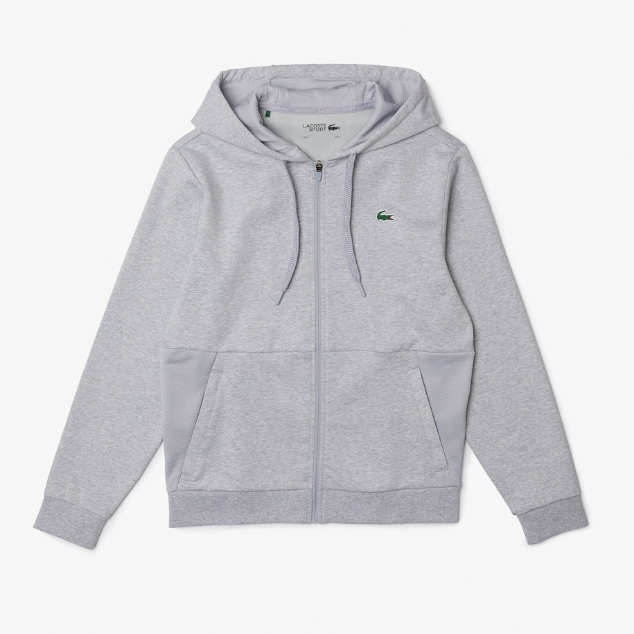 Lacoste Sport-sweatshirt heren capuchon en mesh vlakken