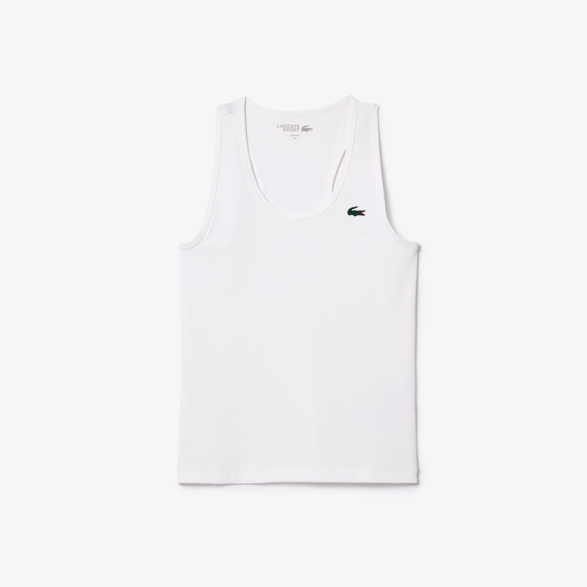 Lacoste Sport slim fit geribbelde tanktop voor dames