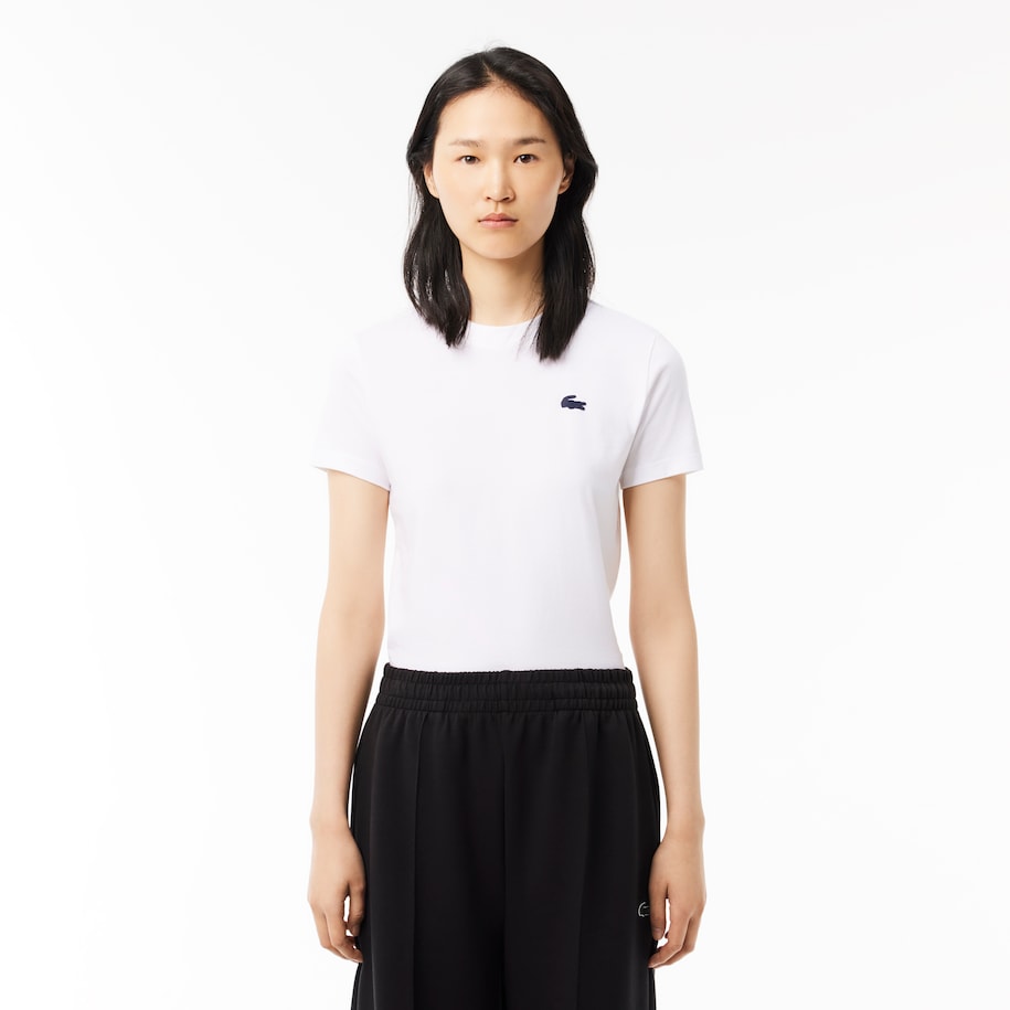 Lacoste T-shirt dames biologisch katoen Ultra-Dry-jersey