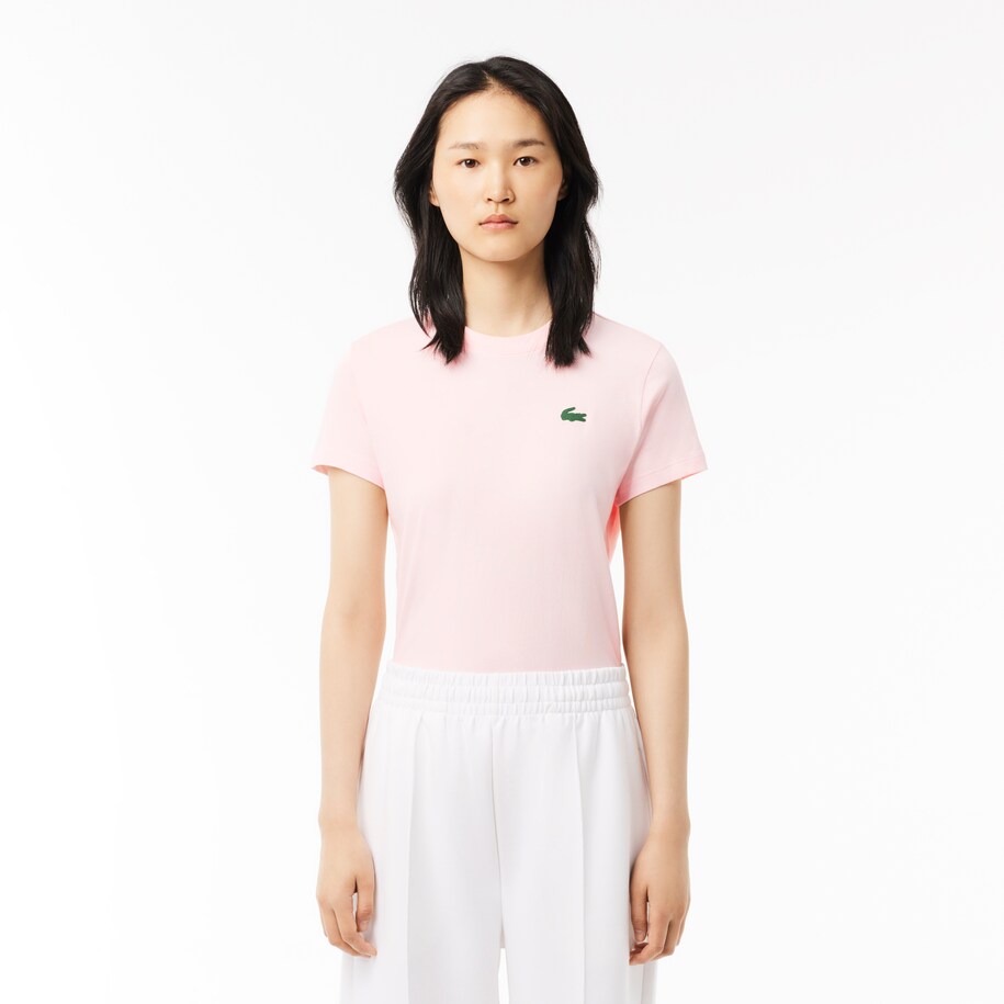 Lacoste T-shirt dames biologisch katoen Ultra-Dry-jersey