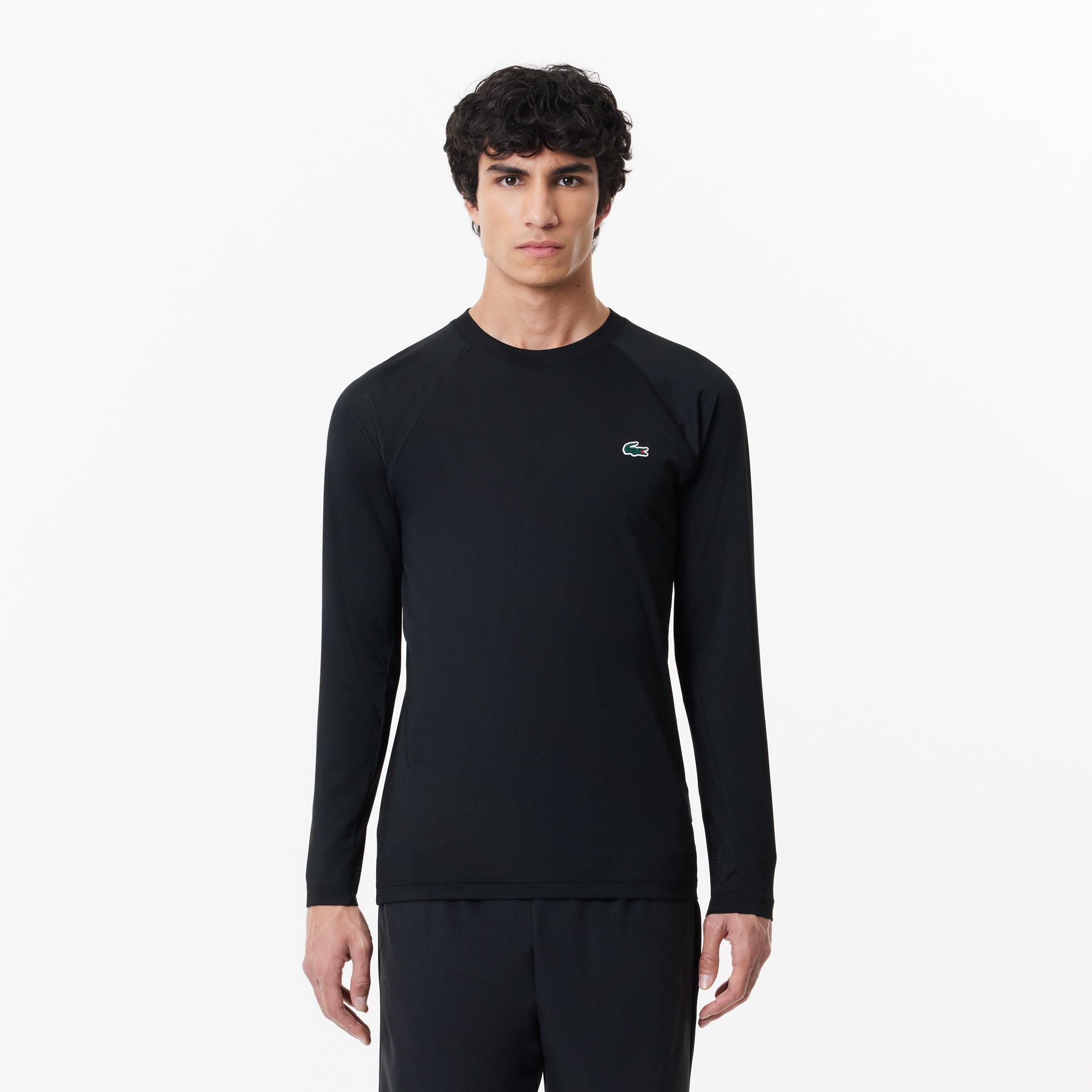 Lacoste sport-T-shirt jersey met stretch en lange mouwen