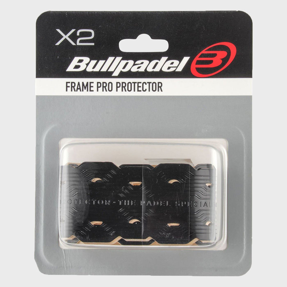 Bullpadel Frame Pro framebeschermers zwart, verpakking met 2 stuks